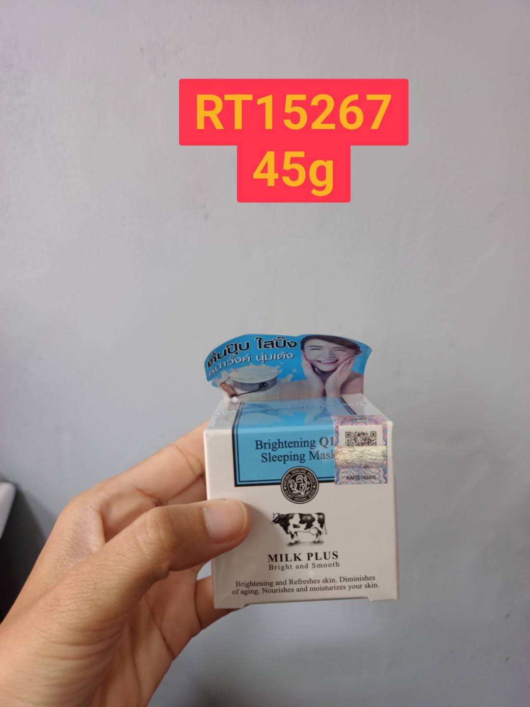 SCENTIO Milk Q10 Sleeping Mask 45g.